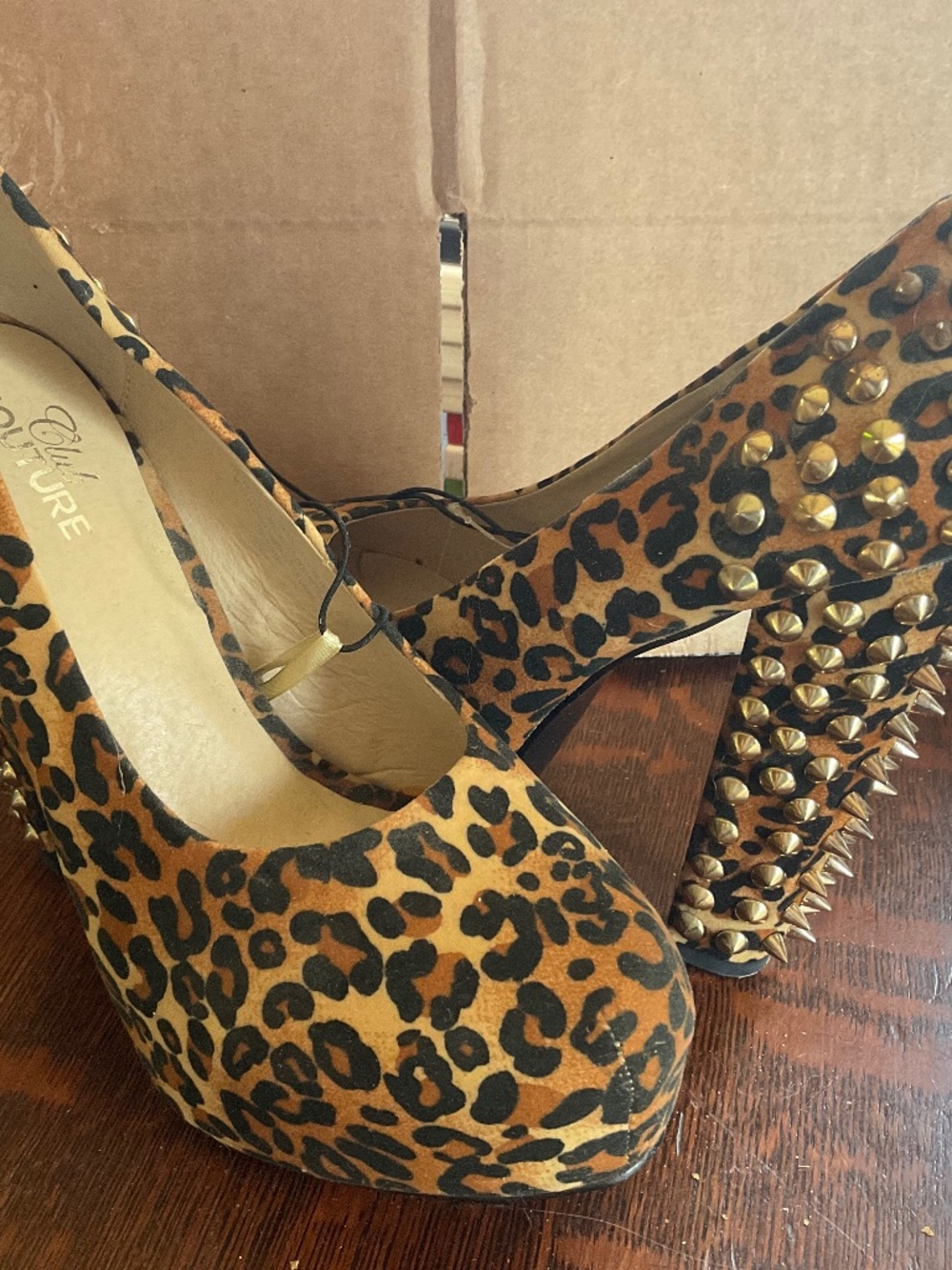 Cheetah print high heels